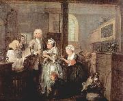 William Hogarth, A Rake's Progress - Marriage